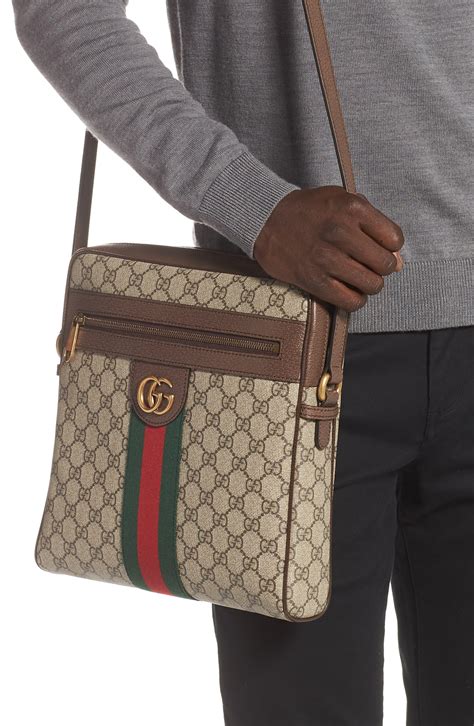 gucci messenger bag medium|gucci unisex messenger bag.